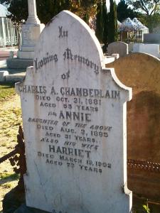 Headstone - Freo Cemetery