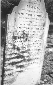 Hamiltons grave closeup